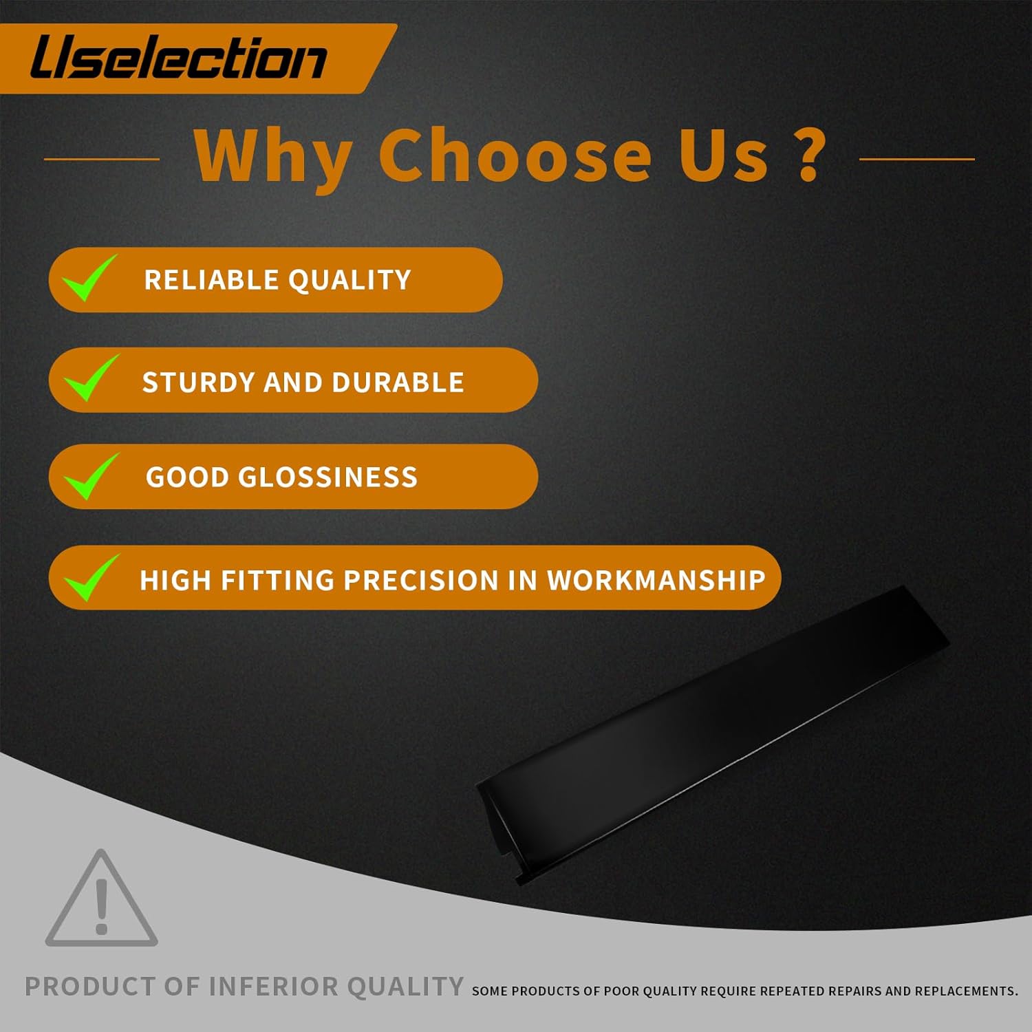 926-241 926-242 B Pillar Window Trim Door Molding Left Side Replacement for Cadillac Escalade ESV,GMC Yukon XL,4-Door Sport Utility 2015 2016 2017 2018 2019 2020 (926-241&926-242)