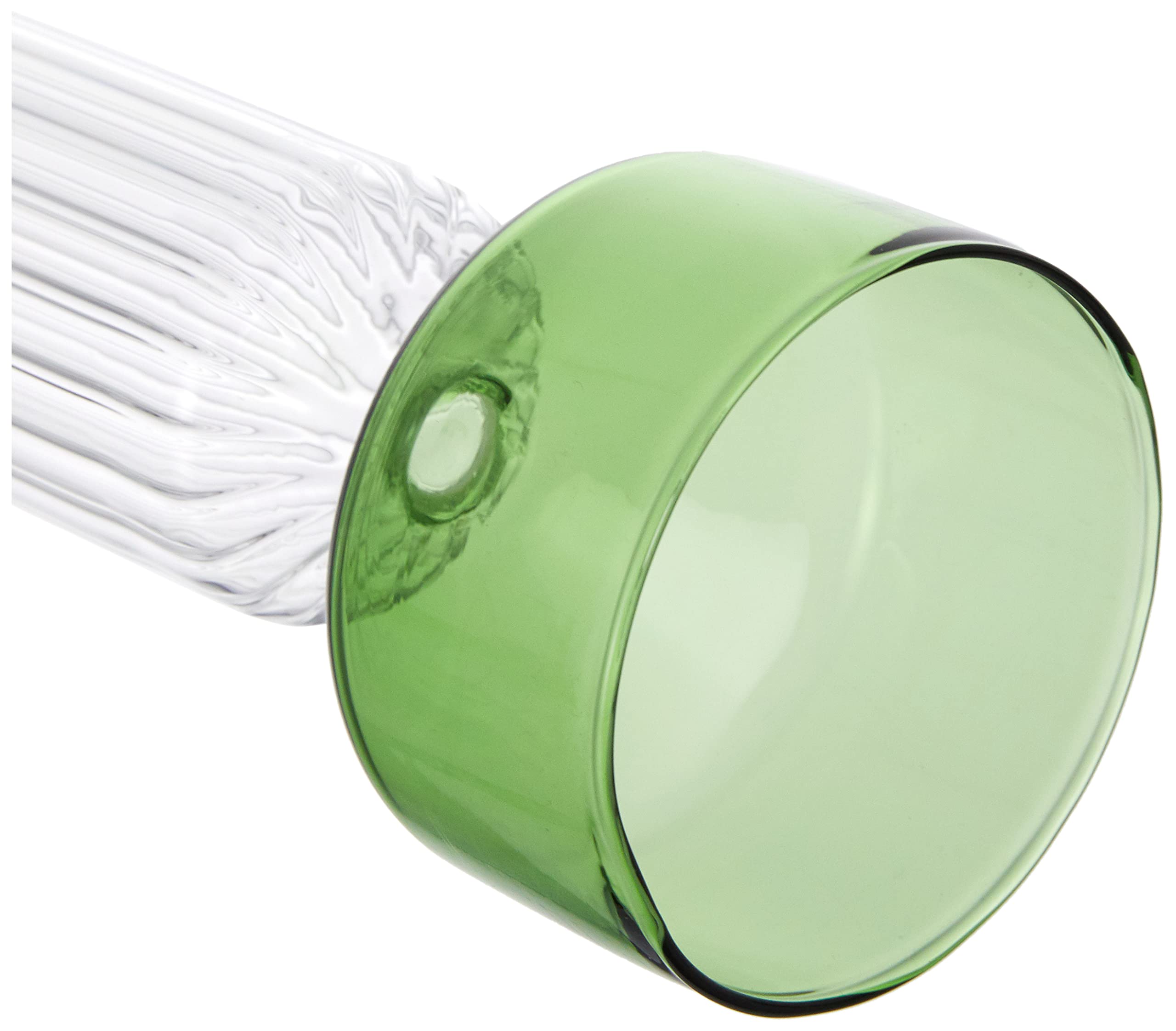 Ichendorf Milano Tall vase green/clear optical collection Ichendorf Milano Tall vase green/clear optical collection