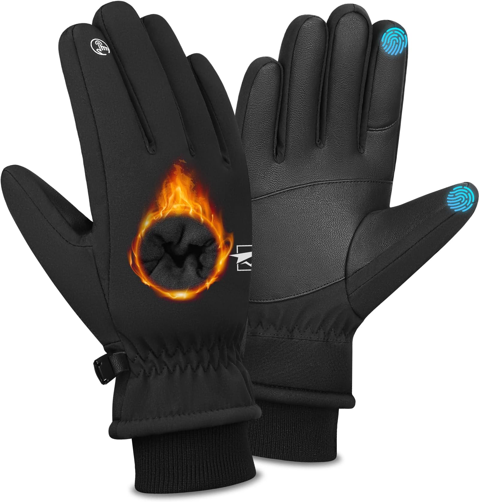 Winter Gloves Men Women, Touch Screen Anti-slip Thermal Gloves