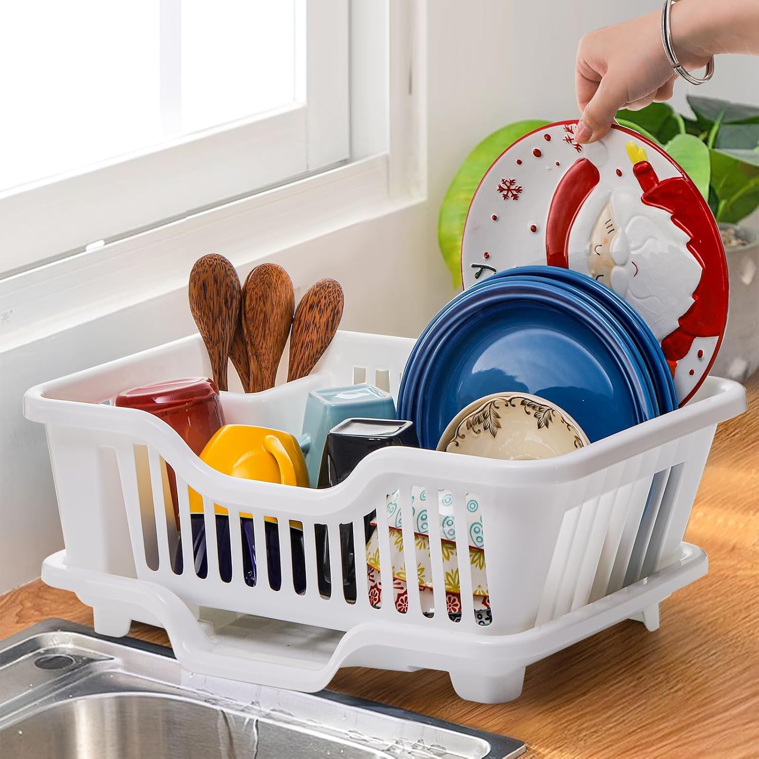 TASMAX Utensil Drying Rack - Keep Dishes Organized -5 TASMAX Utensil Drying Rack - Keep Dishes Organized -5