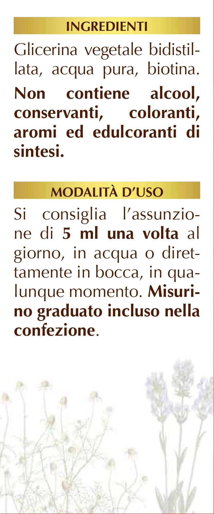 Dr Giorgini BIOTINA LIQUIDO ANALCOLICO - 200 ml (integratore di biotina per capelli e pelle, dosi per 40 giorni)