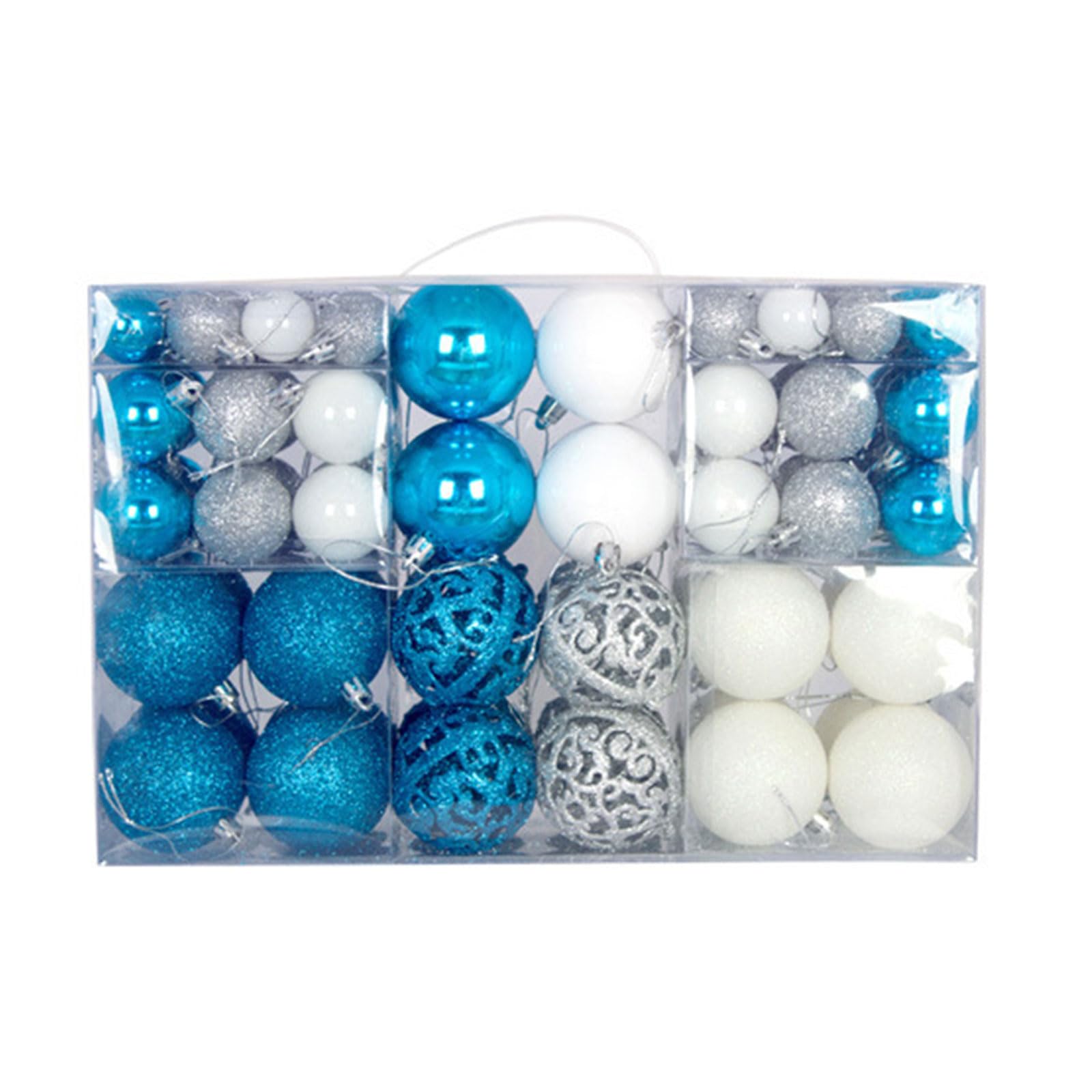 Kalttoy Christmas Ball Ornament 100pcs / box Hanging Christmas Ball Pendant Ornament Baubles Balls Ornaments Accessory Baubles