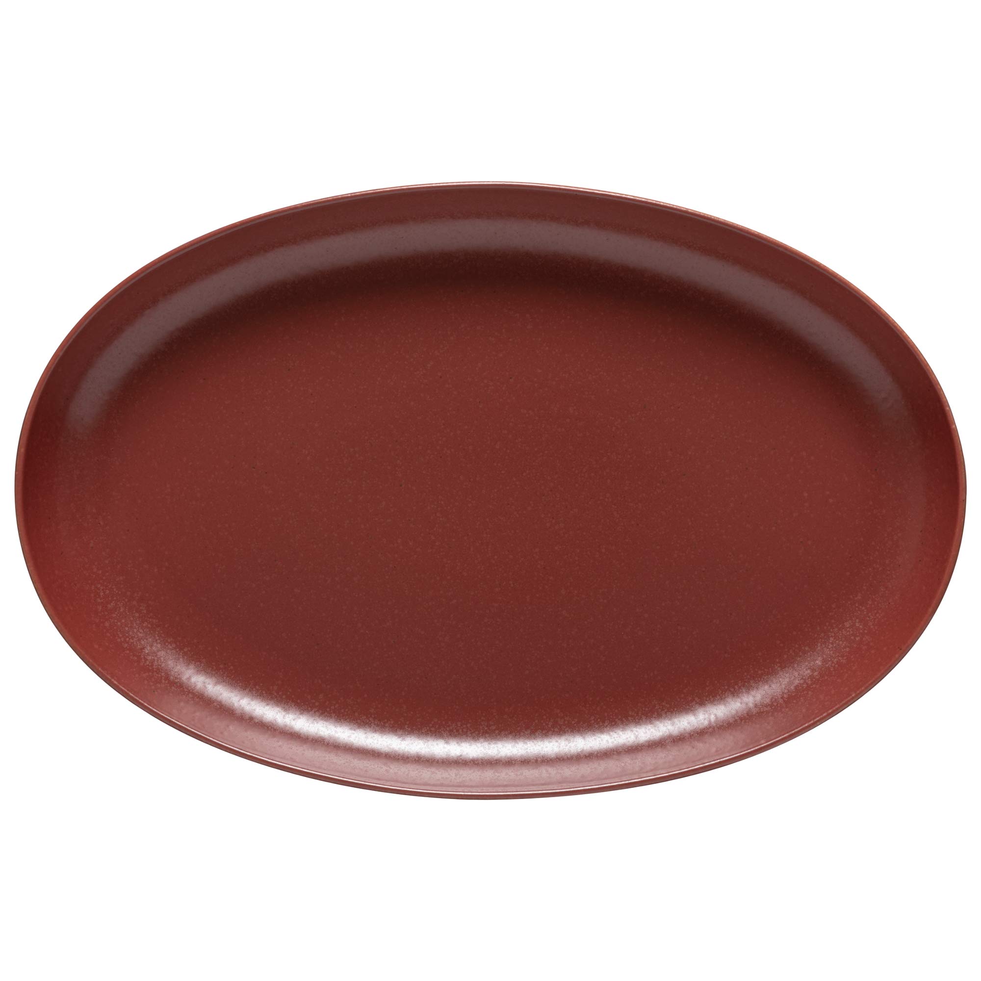 Casafina Ceramic Stoneware 16'' Oval Platter - Pacifica Collection, Cayenne | Microwave, Dishwasher, Oven & Freezer Safe Dinnerware | Food Safe Glazing | Restaurant Quality Serveware