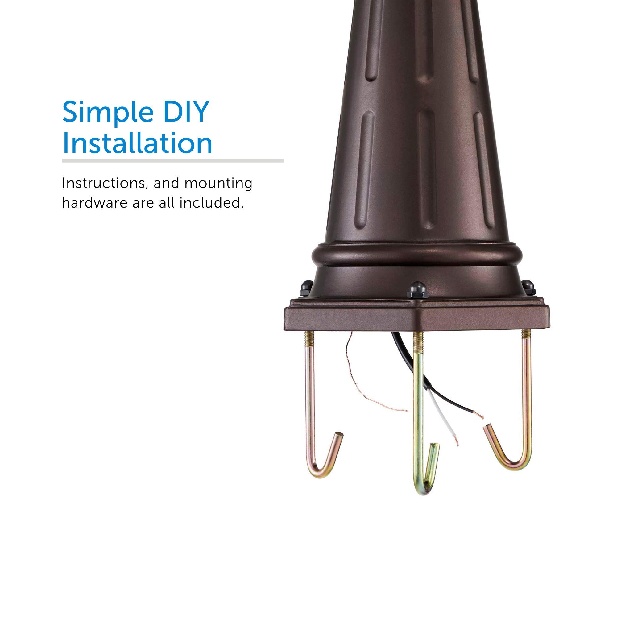 NOMA Outdoor Street Light Waterproof Outdoor Lamp Post Light with