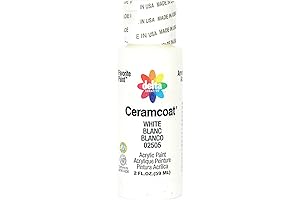 Delta Creative Ceramcoat Acrylic Paint: Vivid White for Artistic Flair on Wooden Surfaces