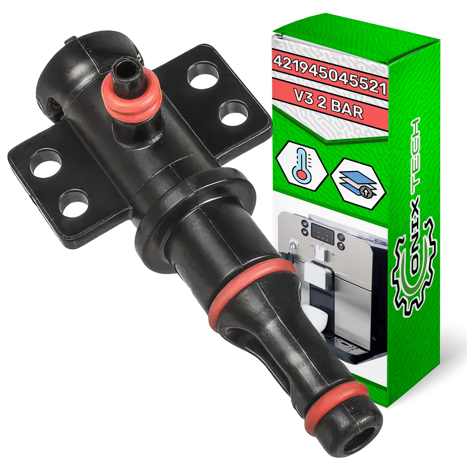 Raccordo Acqua Completo per Macchina Caffè Automatica di Codice Originale 421946011491 421945000221 per Philips per Saeco per Modelli Minuto Moltio Incanto PicoBaristo - Garanzia di 5 Anni - ONIX TECH