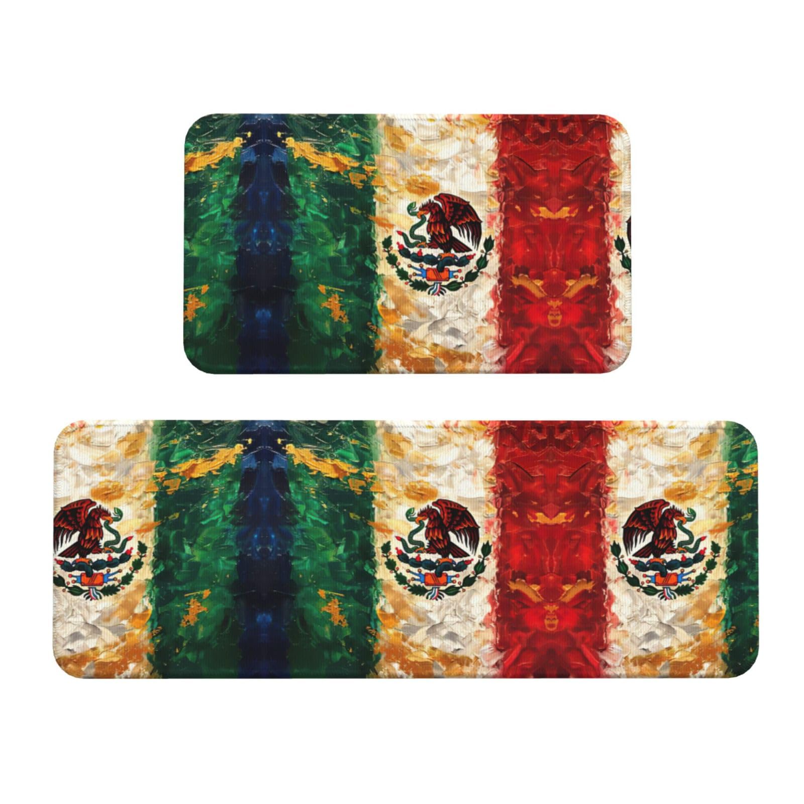 Tapis de cuisine antidérapants contre les glissades, lot de 2 tapis absorbants pour sol et bureau