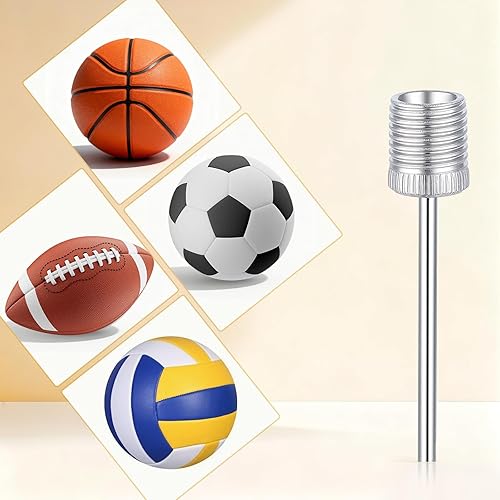 Miniatura 5 de 8 unidades de bomba de neumático de bola de inflado de agujas para inflador de neumáticos portátil, agujas de bomba de aire para bolas, kit