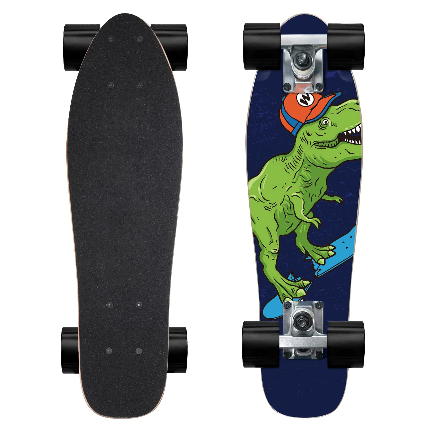 Skateboard Complete Skateboards 22 Inch Mini Cruiser Skateboards for Beginners Kids Boys and Girls