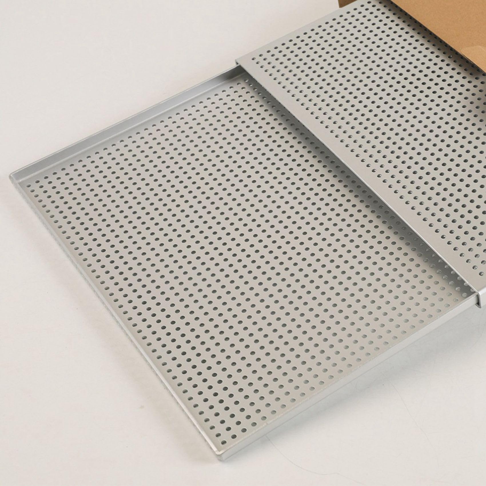 4X Plaque de Cuisson pour Pâte Feuilletée, Anti-Expansion, Perforée, en Alliage D'Aluminium Anodisé Dur, Commerciale A