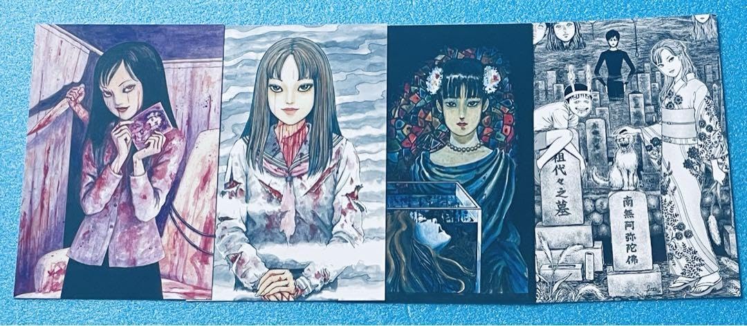 【レア美品】伊藤潤二　シール　ポストカード　セット　怪奇サミット　コンプリート レア美品】伊藤潤二 シール ポストカード セット 怪奇サミット