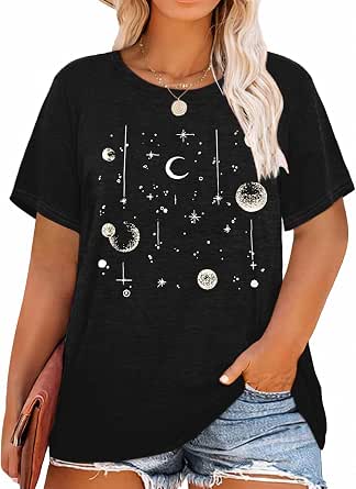 ATHMILE - Camisetas De Gran Tamaño De Ajuste Holgado Para Mujer