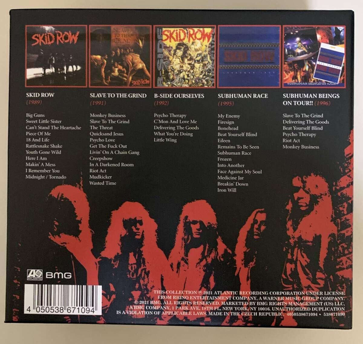 SKID ROW THE ATLANTIC YEARS 5CD【美品】 Skid Row - The Atlantic Years (1989 - 1996) on Atlantic Box Set