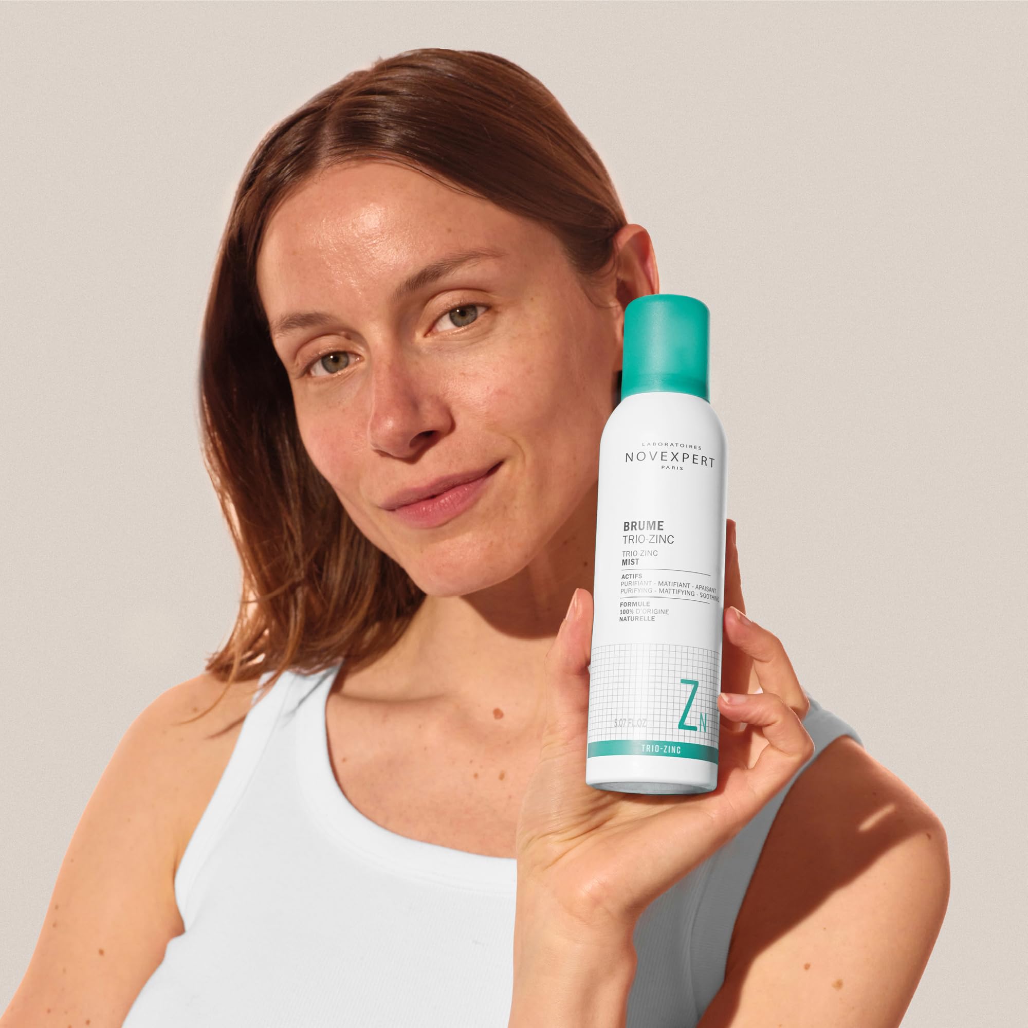 NOVEXPERT Trio-Zink-Spray Mattierendes Feuchtigkeitsspray, höchste Zink-Konzentration hemmt Entzündungen und Akne-Bakterium (3)