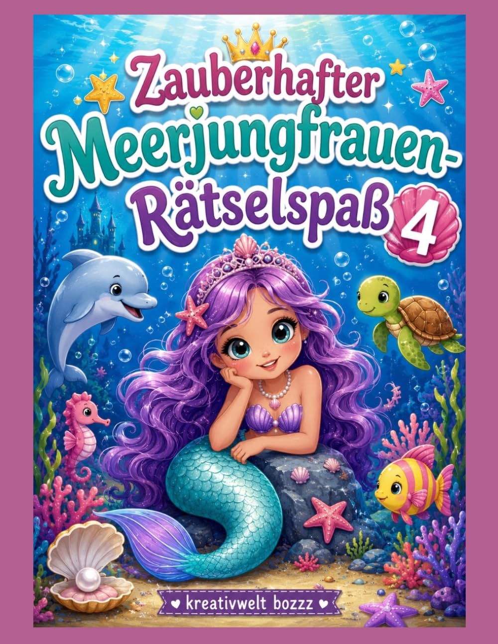 Zauberhafter Meerjungfrauen-Rätselspaß 4: Magische Rätsel, Suchbilder, Zählspiele und Denkspaß für Kinder ab 6 Jahren