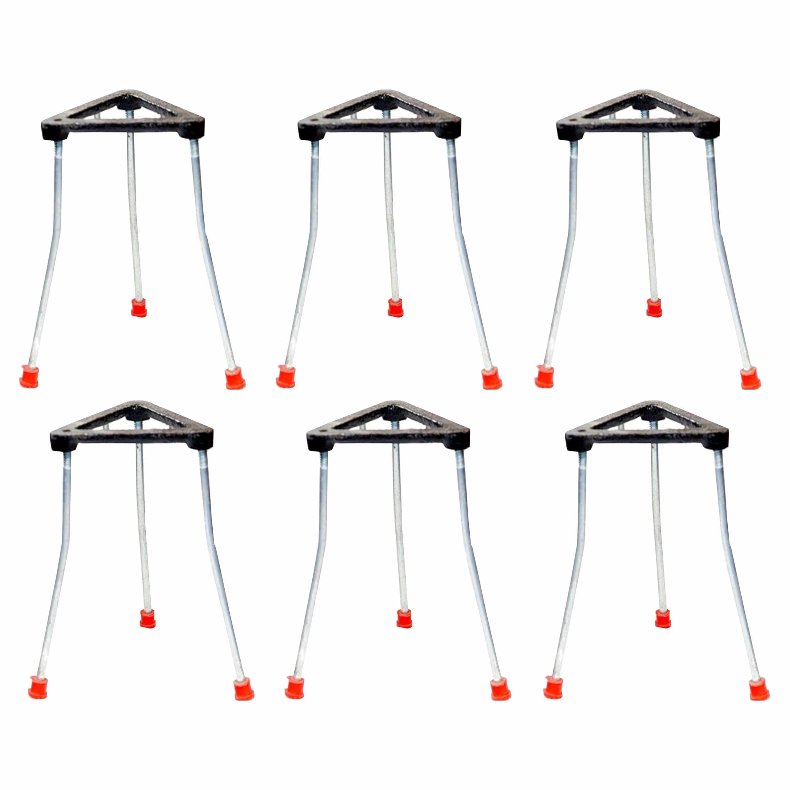 VVS Tripod Iron Stand For Lab Good Quality Metal Bunsen Burner Support Stand, Size 6"X4" Inches, Pack Of 6 for school collage chemistry lab laboratory Chemisrty Lab Laboratory Professional Use (B0D37W2KJV) Amazon Price History, Amazon Price Tracker