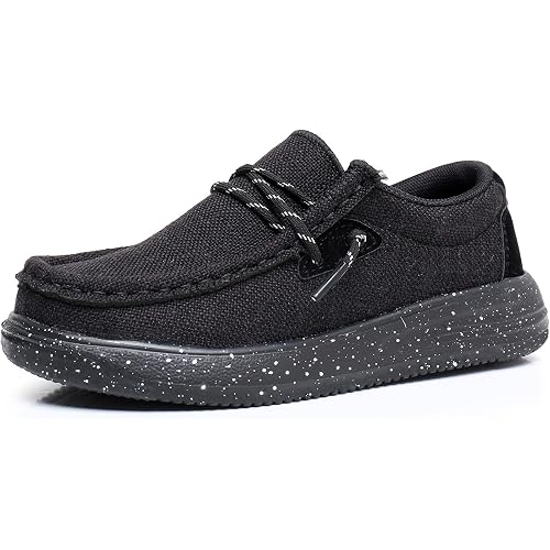 Apakowa Kids Boys Girls Loafers Slip-On Lightweight Comfortable Shoes (Toddler/Little Kid/Big Kid)