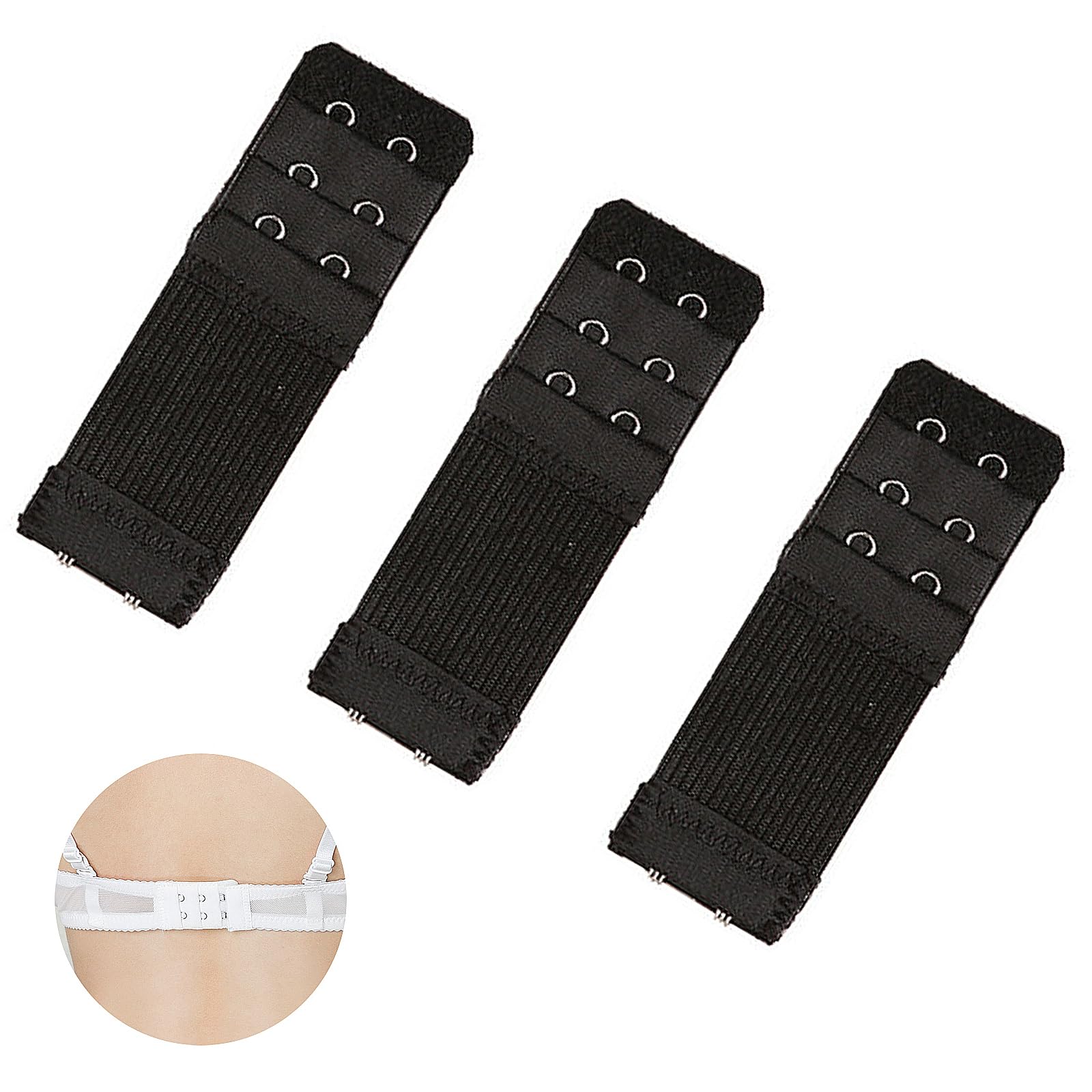 5 Stück BH Verlängerung - BH Erweiterung Mit 3 Haken Für Schwangerschaft & Gewichtszunahme