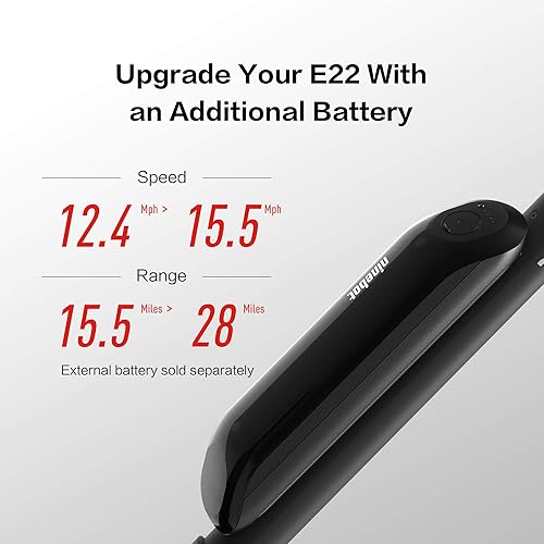 Miniatura 8 de Segway Ninebot E22 - Patineta scooter eléctrica E45 potencia mejorada del motor llantas de densidad dual de 9 pulgadas ligero y plegable