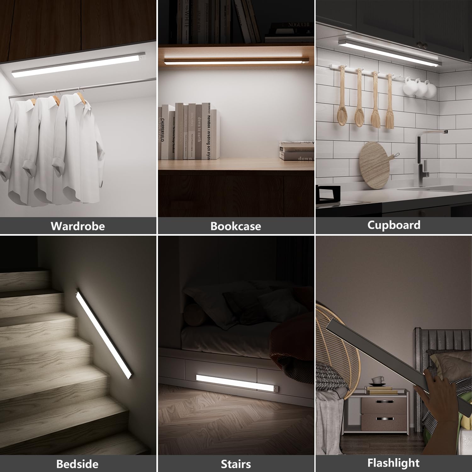 Onderbouwverlichting met een lengte van 60 tot 70 cm Onderbouwverlichting met een lengte van 60 tot 70 cm
