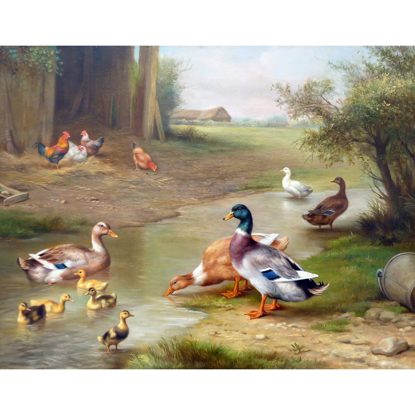 Chengqism Jigsaw Puzzles 100 Pieces for Adults Duck Puzzle 100 Pieces Animals 100 Piece Jigsaw Puzzle with Extra Large Piece for Adult Educational Games-Home Decoration Puzzles for Adult Teens Seniors — image 1