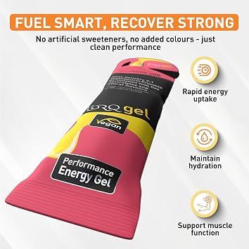 TORQ Running Gels with Electrolytes - 2:1 Maltodextrin: Fructose for Endurance Sports & Optimal Performance | Energy Gels for Running, Cycling & Marathons - 30g Carbs Per Gel | Apple Crumble 15