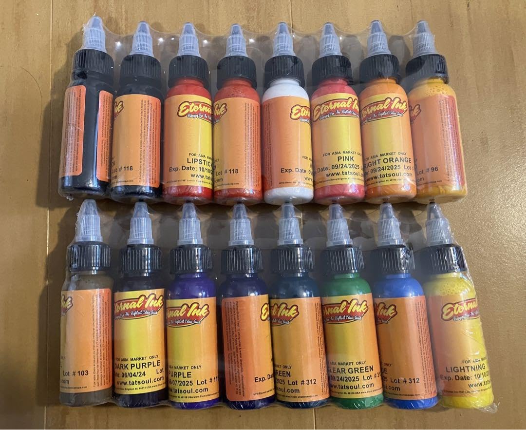 Amazon.co.jp: エターナルインク タトゥー用インク 30ml 16色