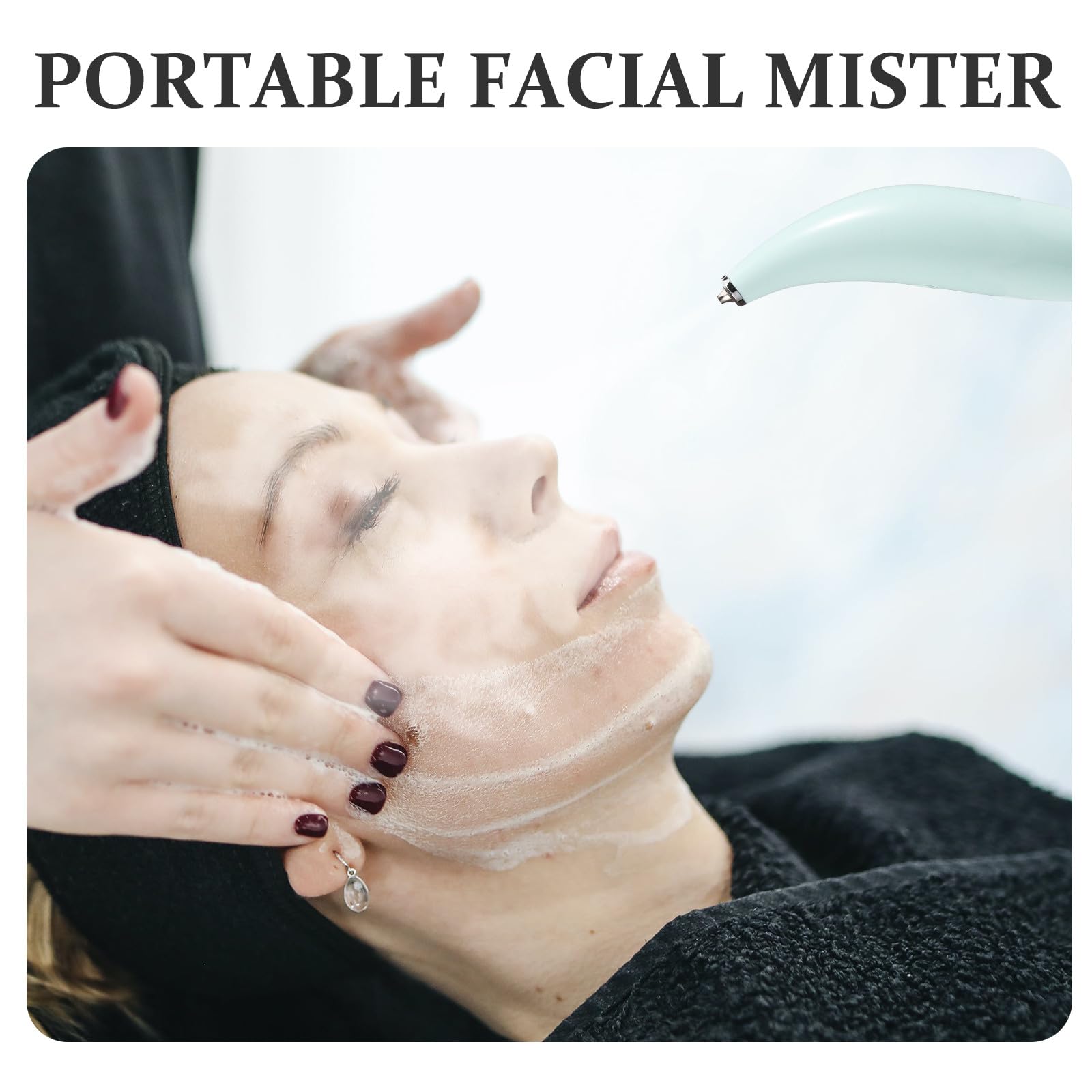 Petit Brumisateur Portatif Visage 30ml en Abs, Vaporisateur Facial Portable