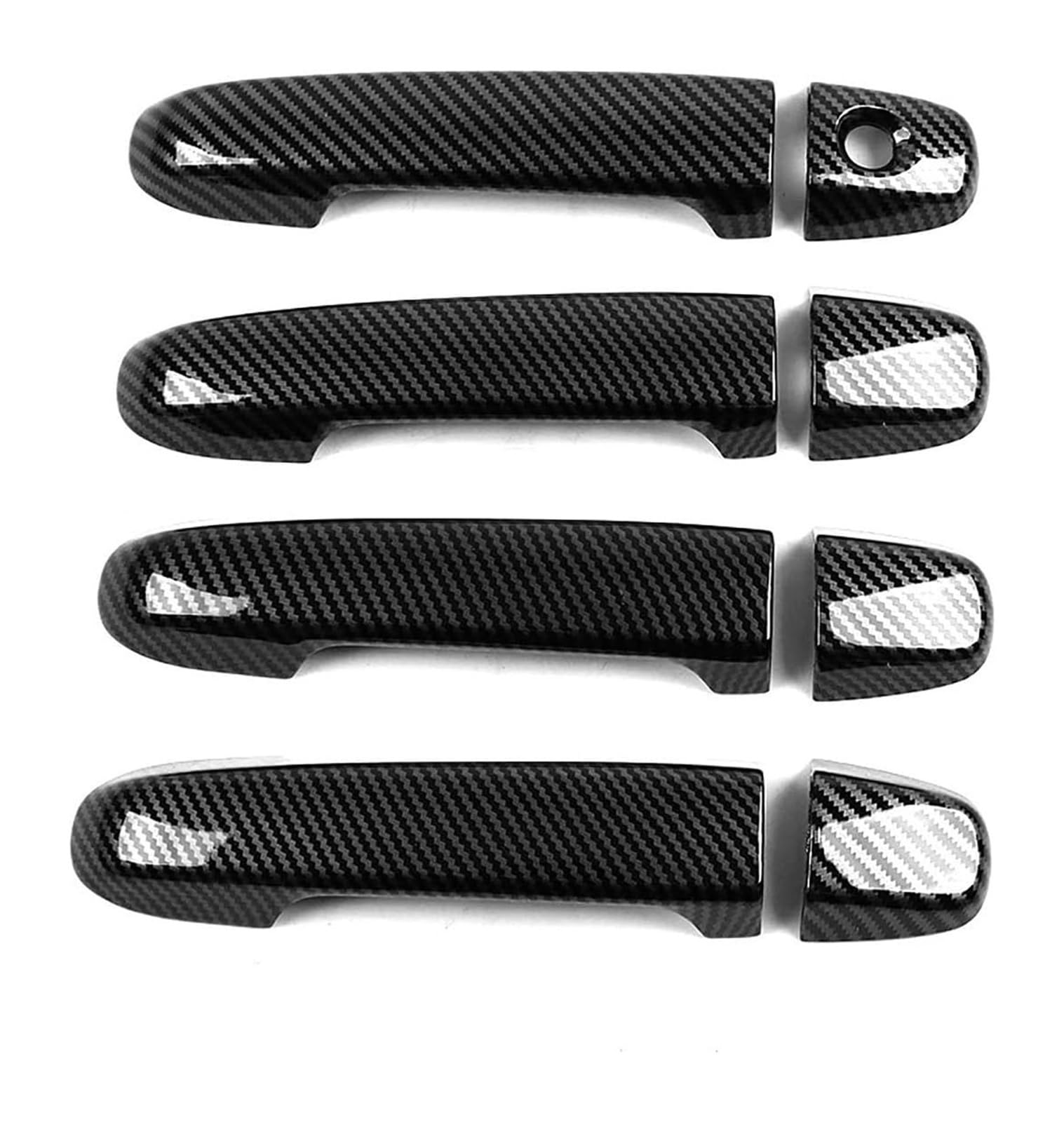 YSBVBLRMRV Car Outside Door Handle Cap for Subaru for Forester Single Hole Door Handle Trim Frame Exterior Modification Protector Anti-Scratch 2019-2024(Carbon Fiber Pattern)