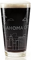 Vista 49 de AMSTERDAM NETHERLANDS SKYLINE Engraved Pint Beer Glass Minimalist City Sky Line Full Wrap Engraving Great Gift Idea!