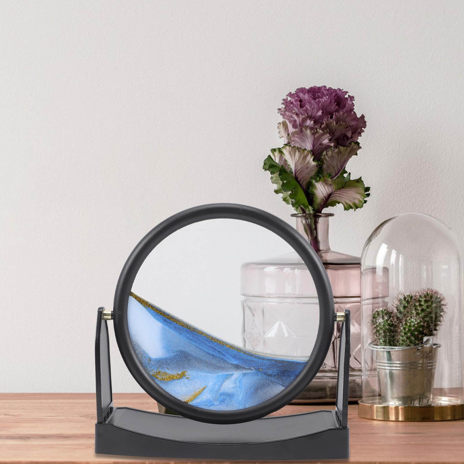 Reloj de Arena Decorativo de Vidrio Templado Abs para Oficina y Salón