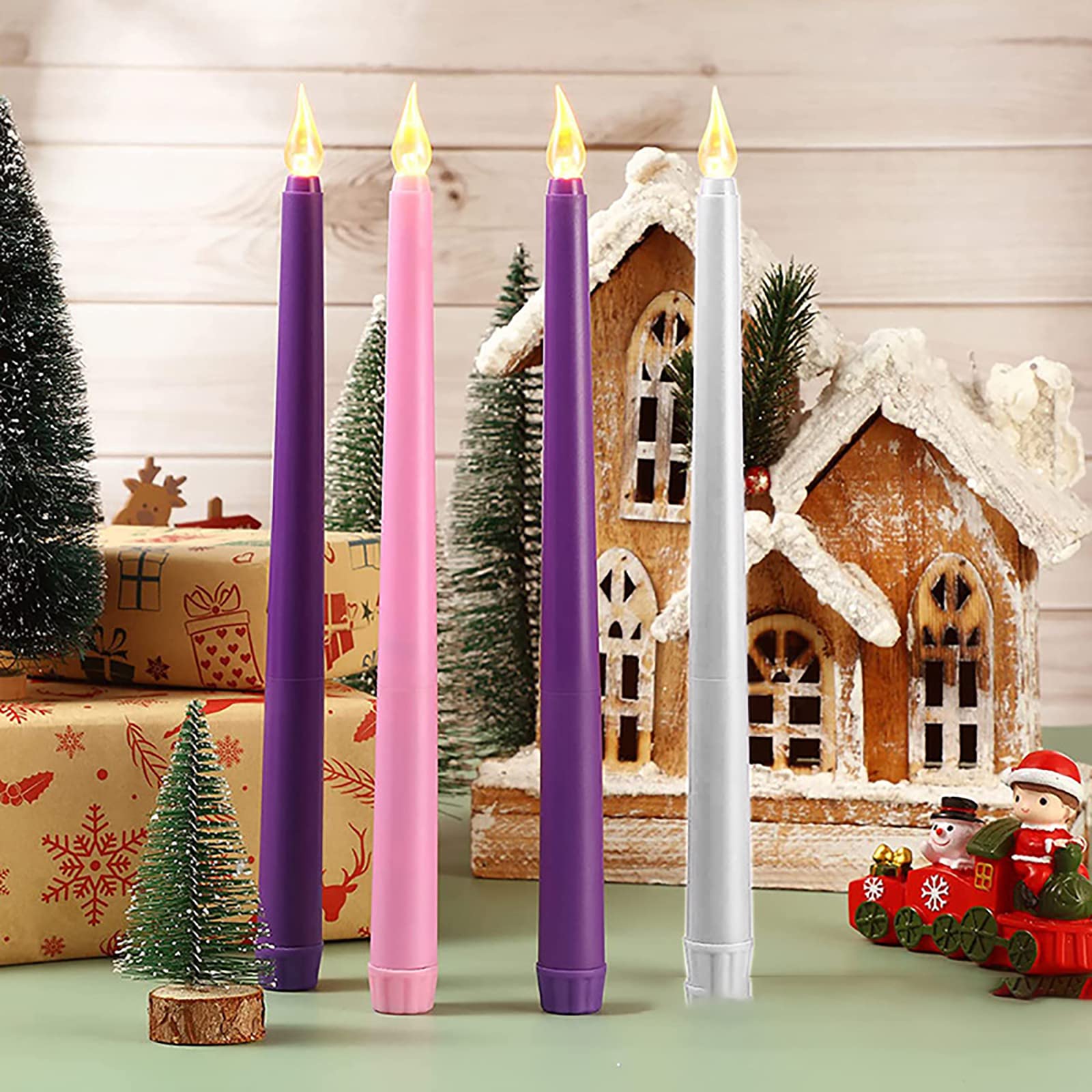 Amazon.co.jp : 4個セット LED キャンドルライト ろうそく 蝋燭灯