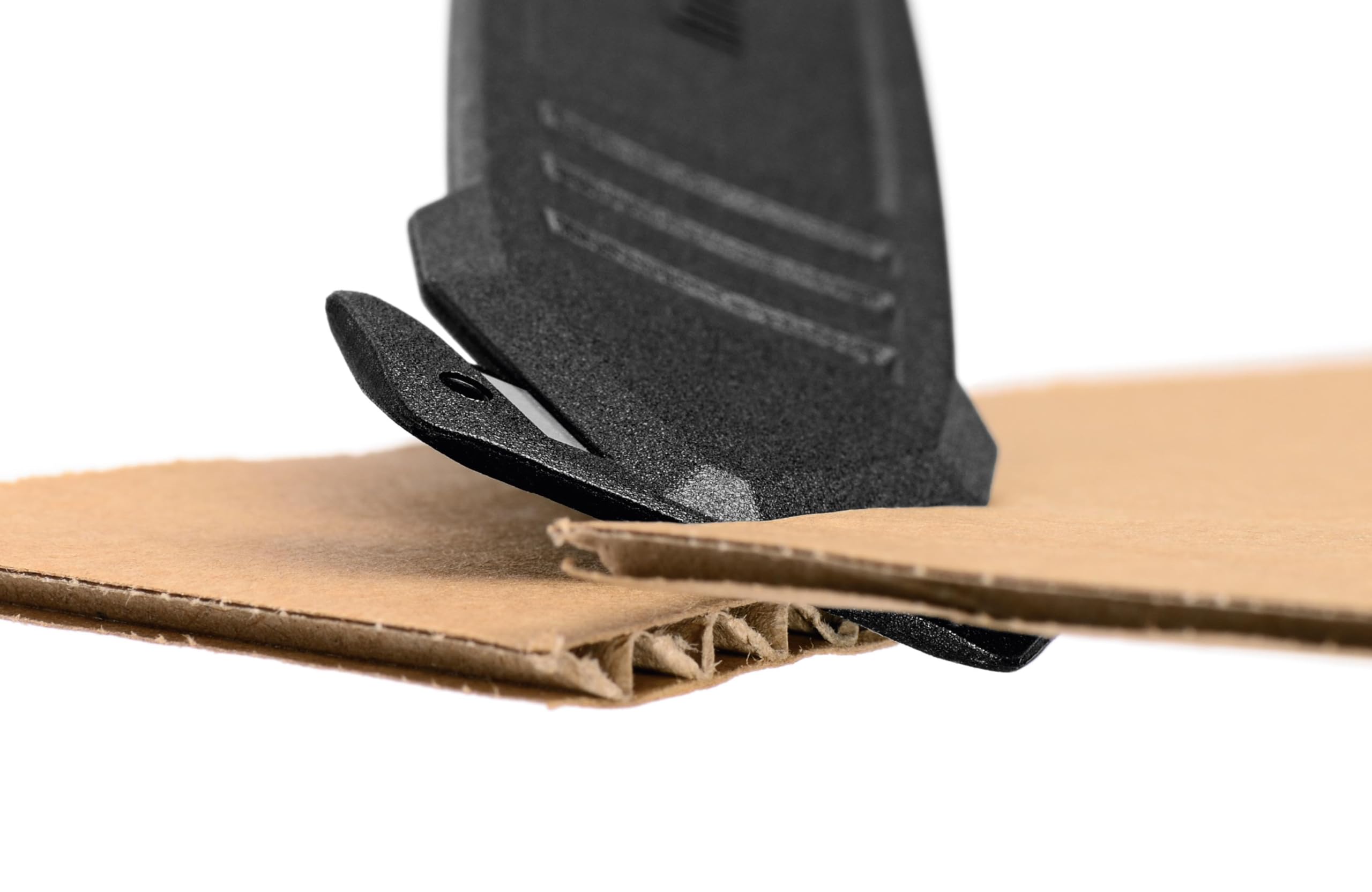 MARTOR 100x SECUMAX 145, verdeckte Klinge, Cuttermesser Kunststoff | Einwegmesser, 2in1-Kopf, Karton bis 1 Lage, Folie & Umreifung, Logistik, No. 145001.16