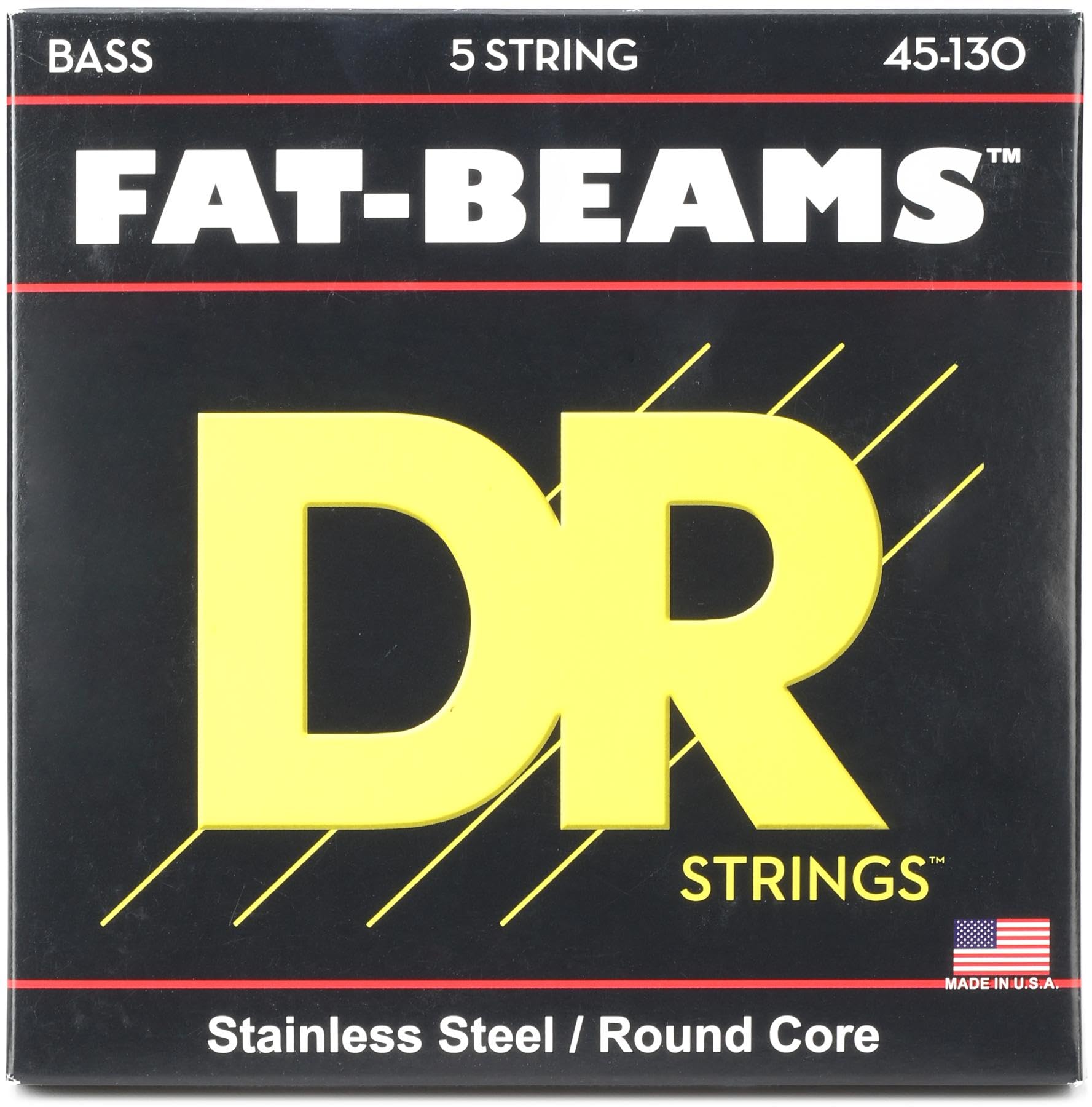 DR String FB5-130 Fat-Beam Juego Cuerdas Bajo