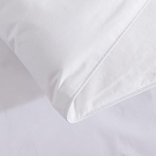 Miniatura 5 de Edredón alternativo para todas las estaciones de plumas y telar, con botones, funda de microfibra suave y de fácil cuidado, relleno de fibra