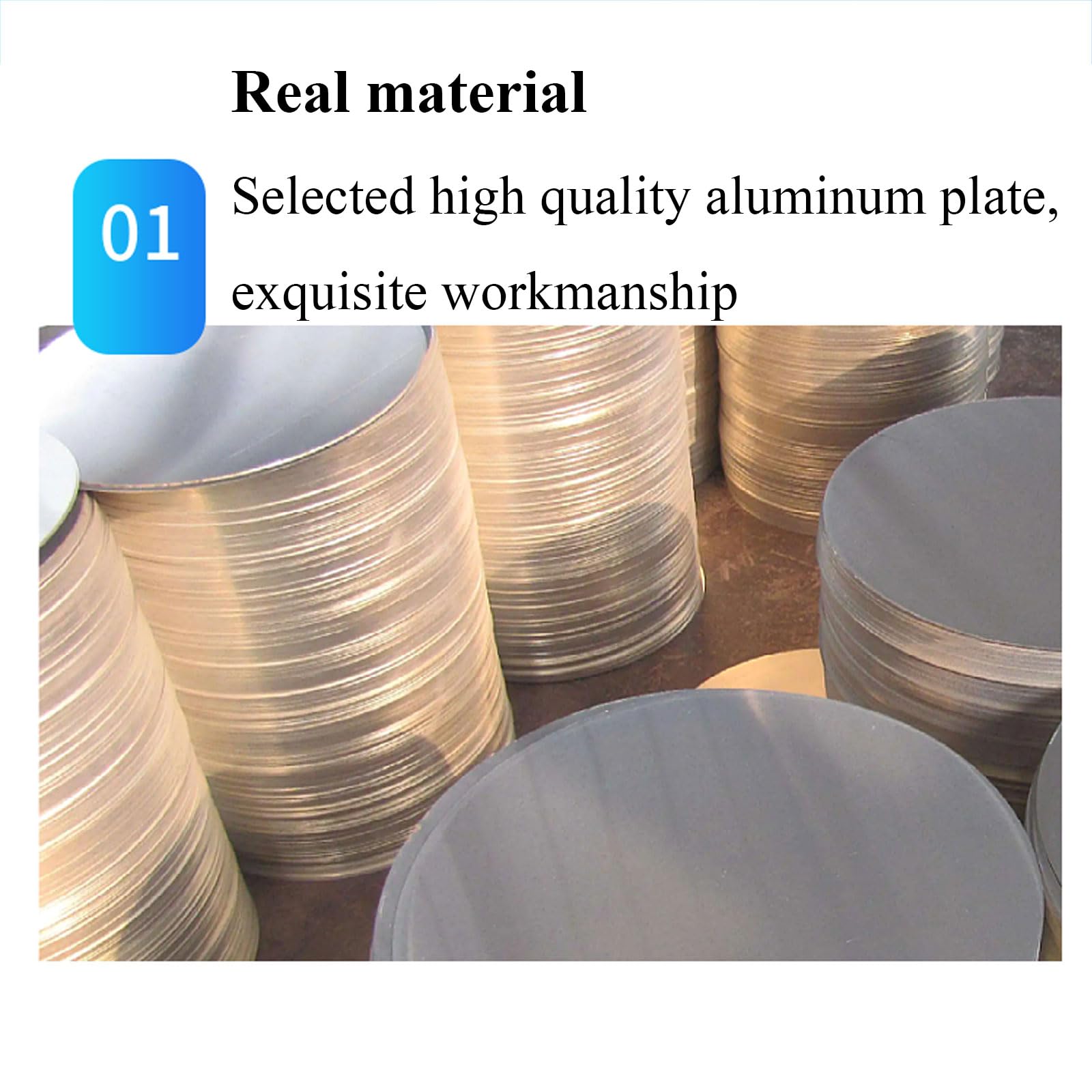 2 Stück runde Scheiben aus 6061 Aluminium – 3 mm dick, 100–300 mm Durchmesser, leichte Metallplatten for Industrie- und Heimwerkerprojekte(150mm)