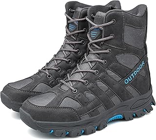 KINROCO Botas de Caza para Hombres Botas Militares Combate Zapatos para Senderismo Ligeros(Size:43 EU,Color:Azul)