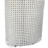 Rollo de bastón de ratán natural, 40-45 cm de ancho, auténtica hoja de caña para reparación de muebles, tejido de sillas y mesas, material duradero para decoración y restauración del hogar