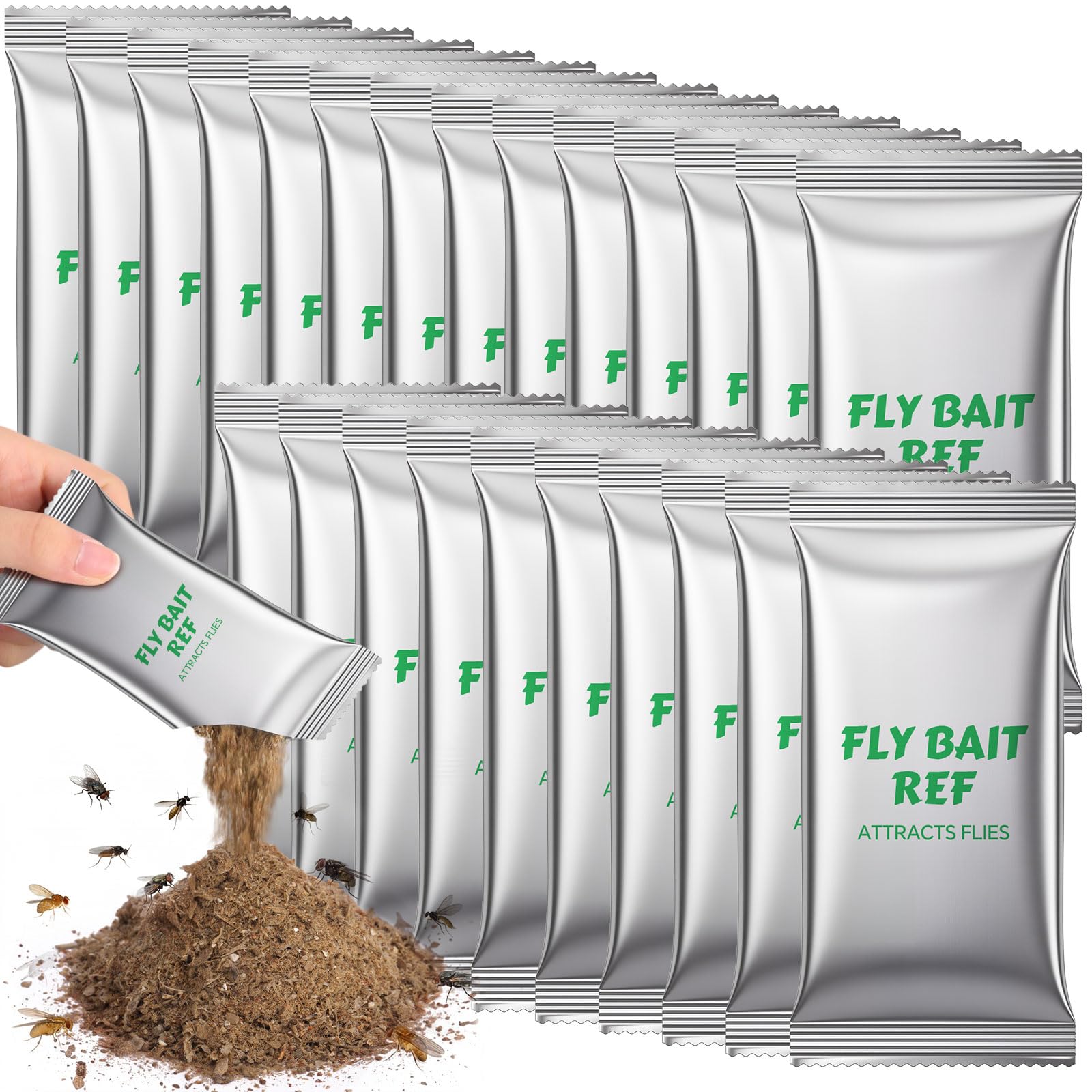 24 trappole per mosche da 30 g, per esterni, per casa, giardino, cortile, ranch, cavalli, mosche