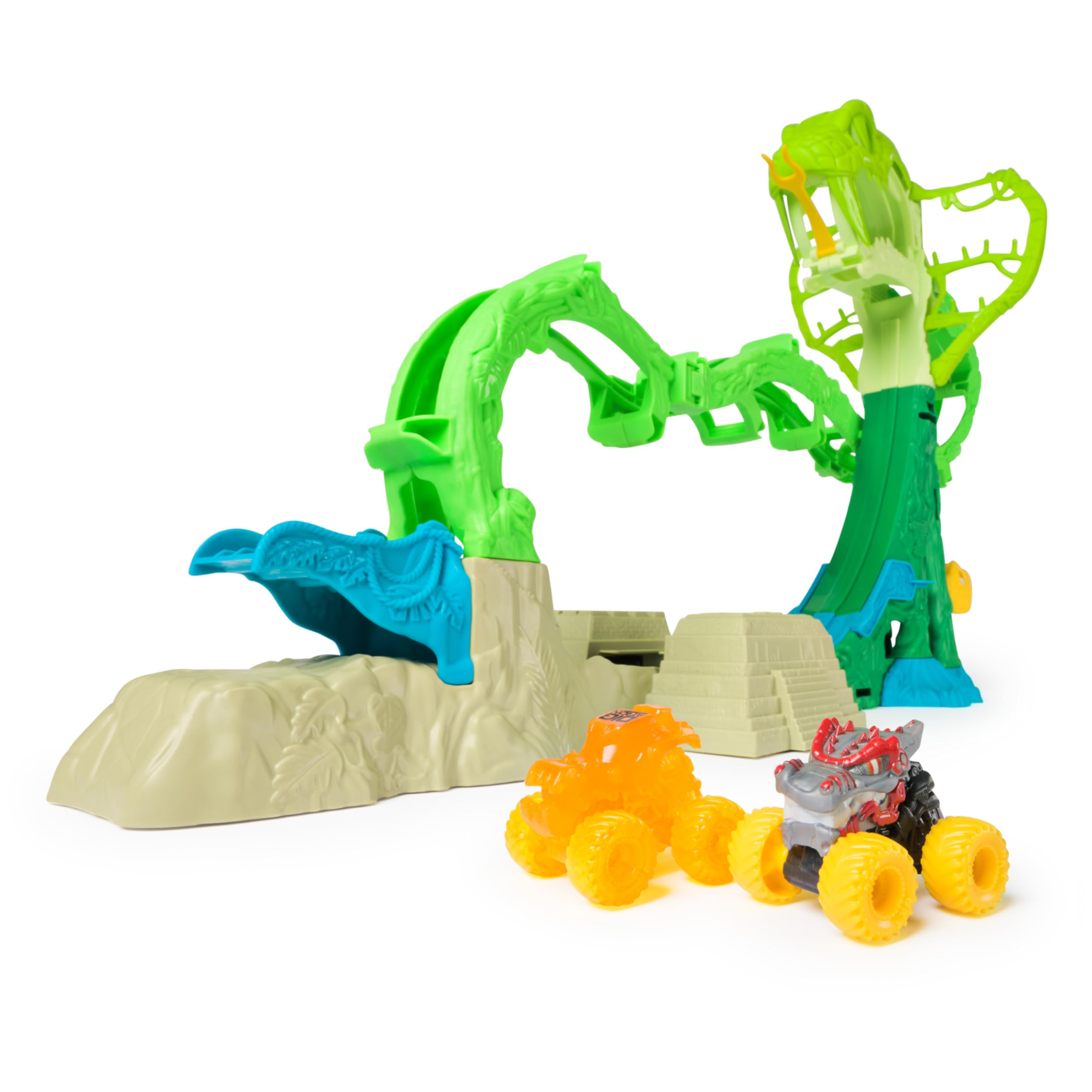 Monster Jam Mini Jams, Cobra's Crazy Escape 28” Motorized Playset