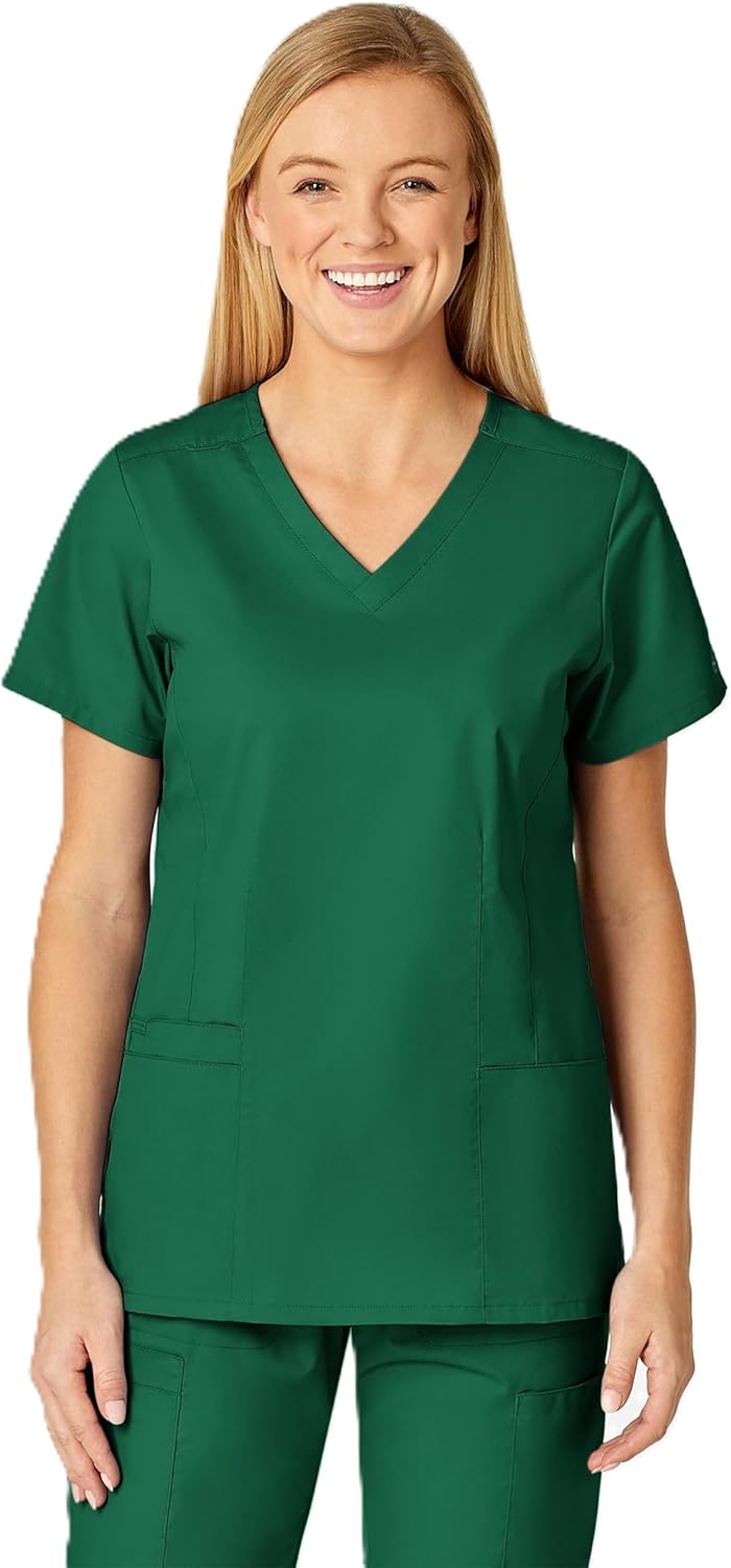 WonderWink Womens Shaped V-Neck Top