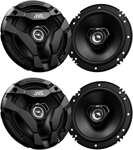 (4) Altavoces coaxiales JVC CS-DF620 de 6.5 pulgadas y 300 vatios de audio para automĂłvil de 2 vĂas (4) Altavoces coaxiales JVC CS-DF620 de 6.5 pulgadas y 300 vatios de audio para automĂłvil de 2 vĂas