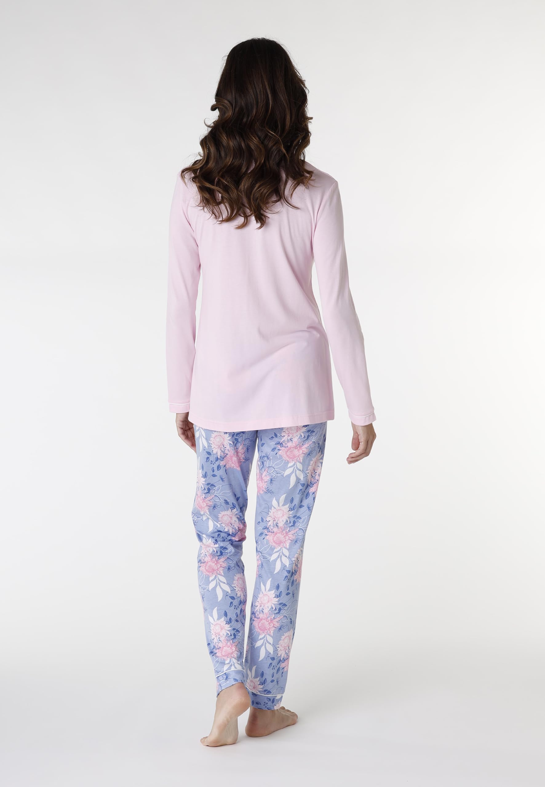 Lovable Lungo Aperto in Cotone Modal Set di Pigiama Donna (Pacco da 1)