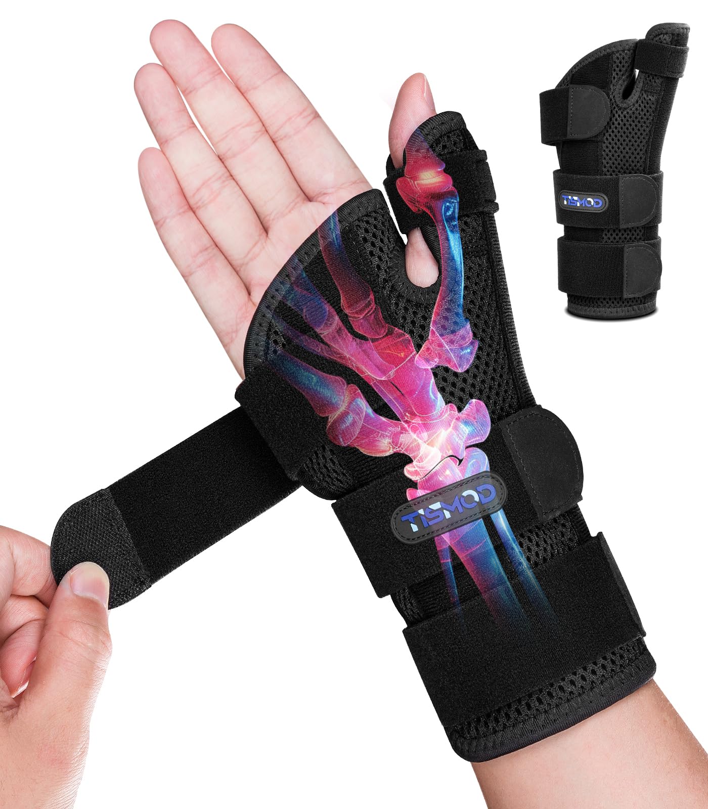 Wrist Brace Carpal Tunnel with Thumb Support,Adjustable Thumb Spica Splint Right Left Hand,Wrist Guard for Arthritis,Tendonitis,Pain,relief,syndrome,De Quervain's Tenosynovitis Women & Men