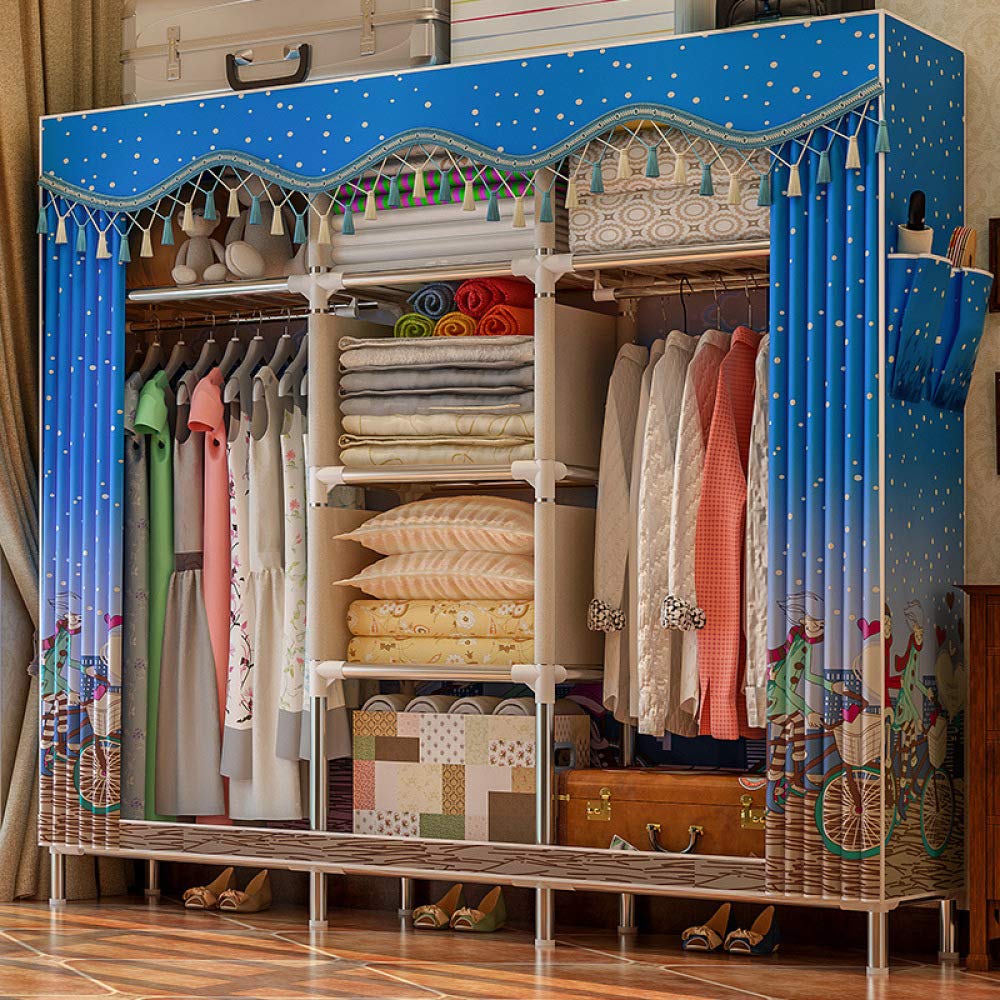 Meuble de rangement vêtements en tissu idéal pour chambre d'étudiant et grand dressing