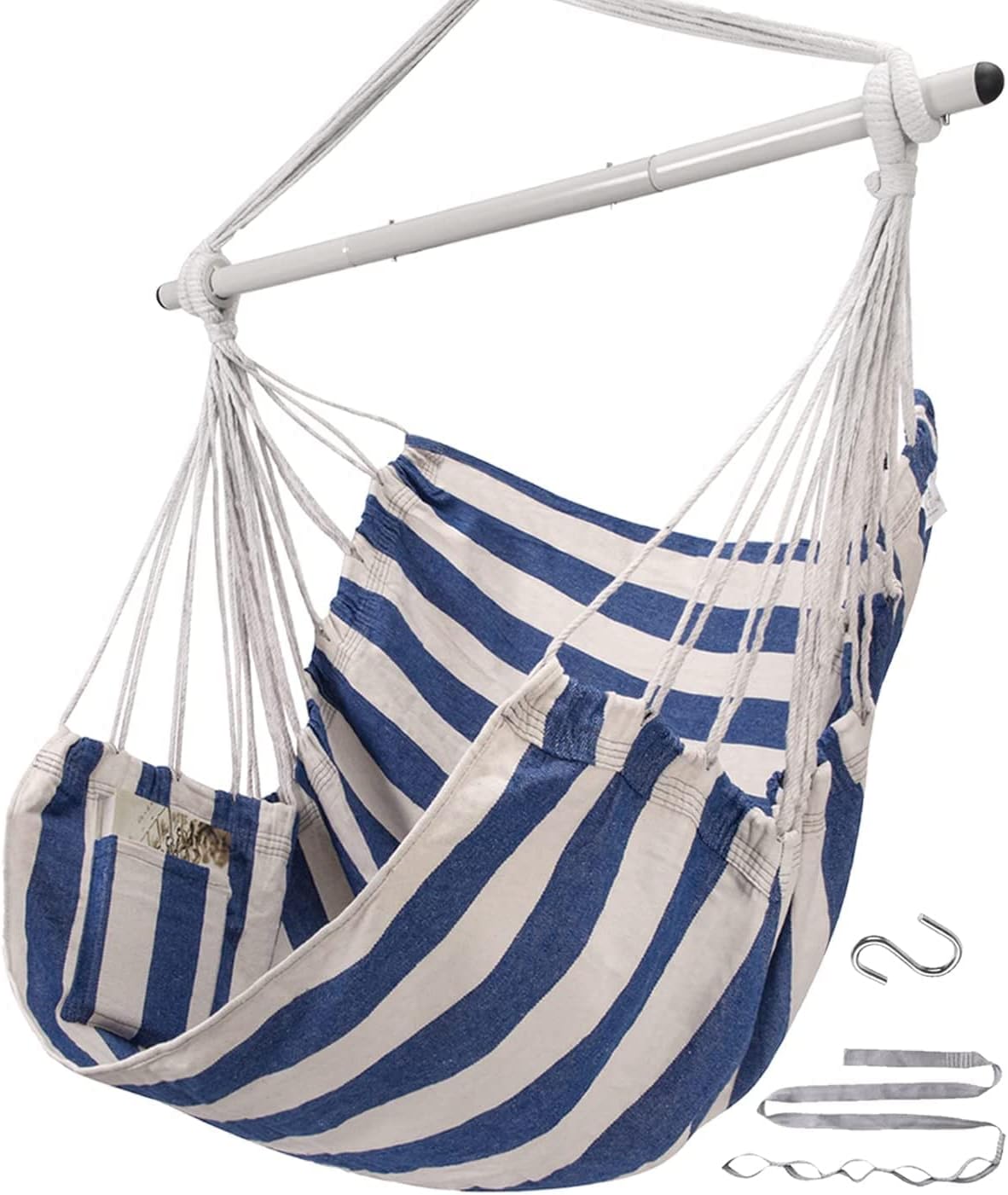 ADVOKAIR Hammock Chair Swing Hanging Chair Hanging Rope Swing for Indoor Outdoor Portable Comfort