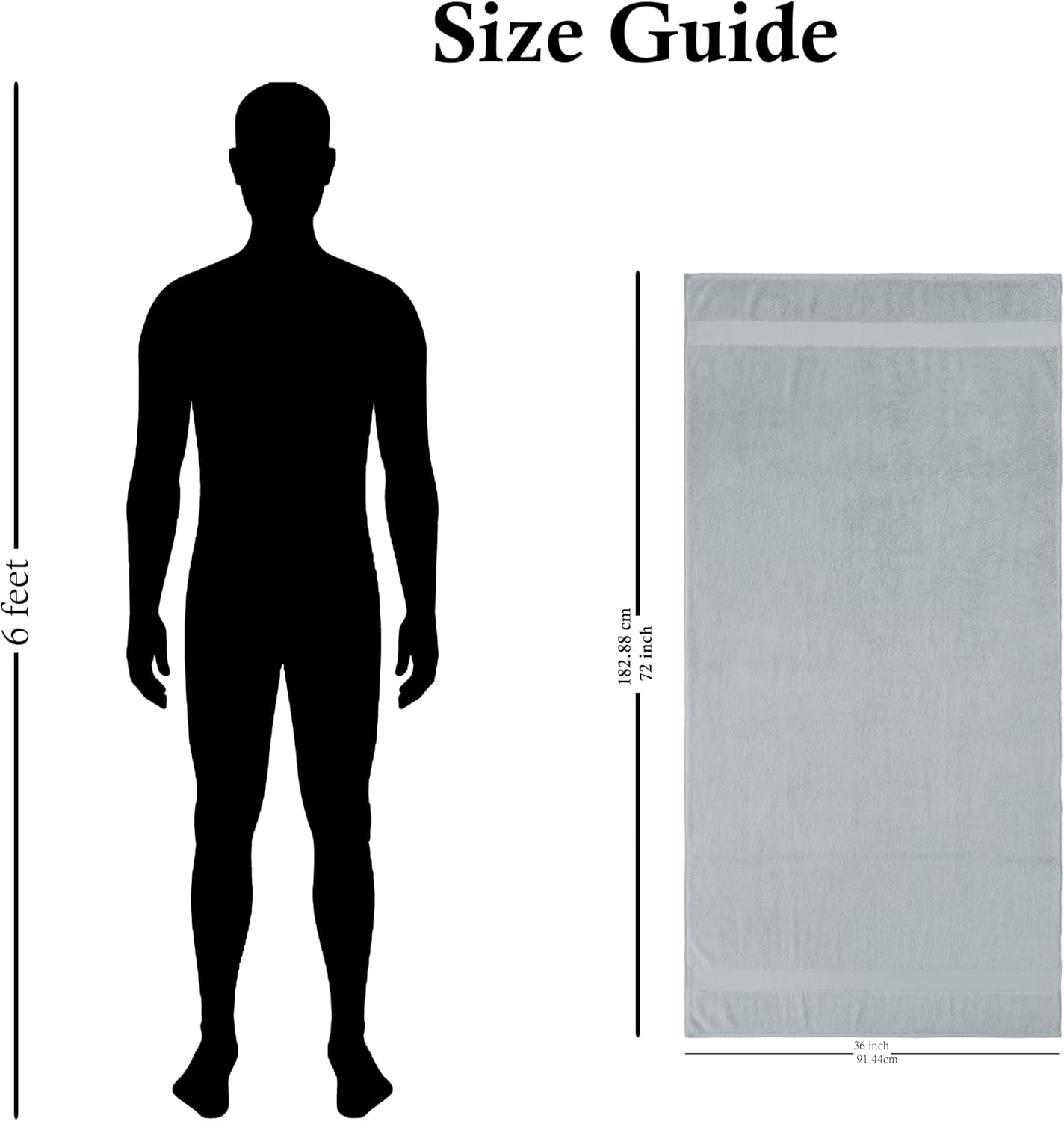 Oversized Bath Towels - 36 x 72 Extra Large Organic Cotton Bath Sheets for Adults | Jumbo Hotel-Size, Ultra Absorbent & Soft | 2 Pack - Image 5