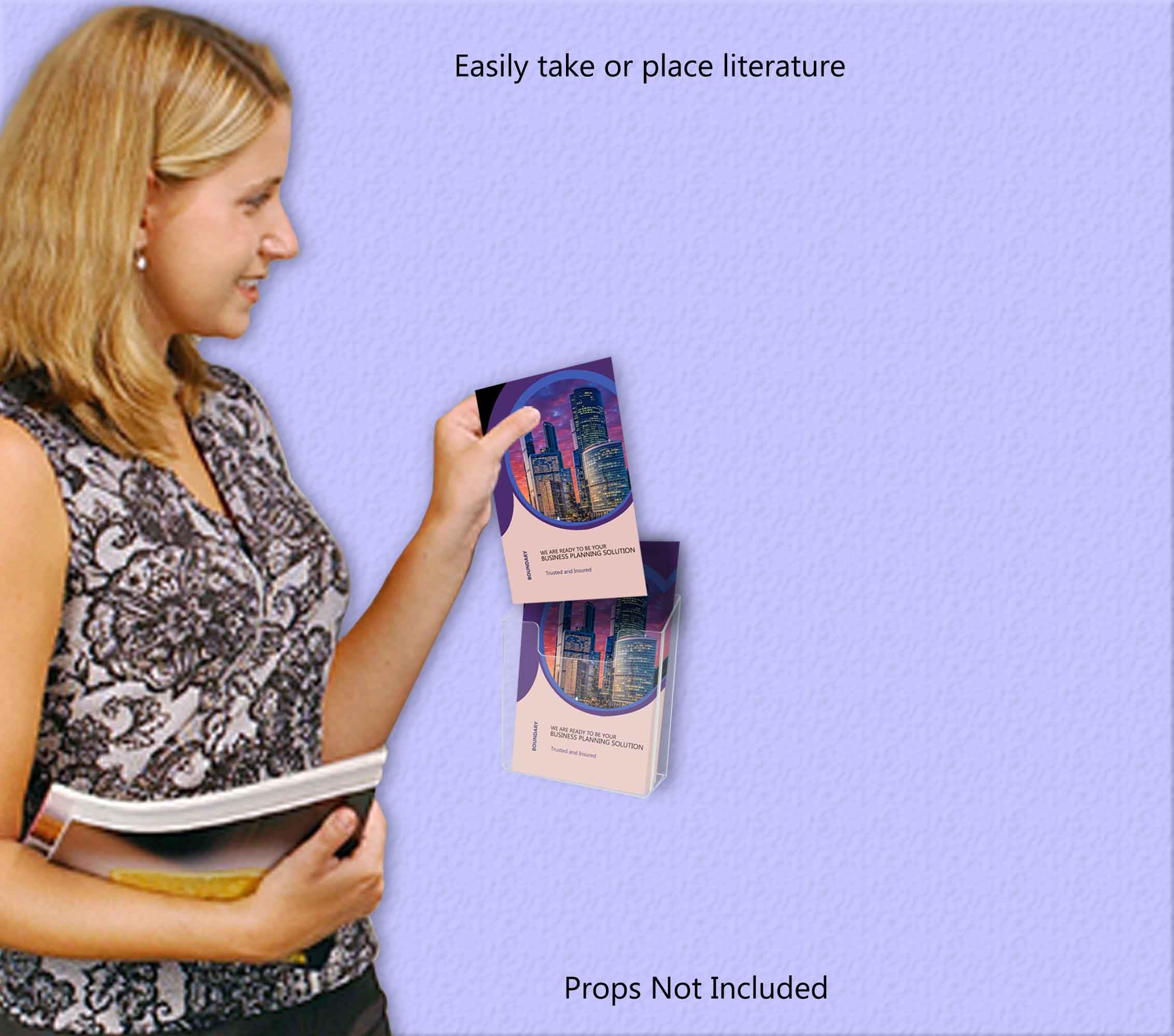 Marketing Holders 2 Pack Brochure Holder with Hardware for 6