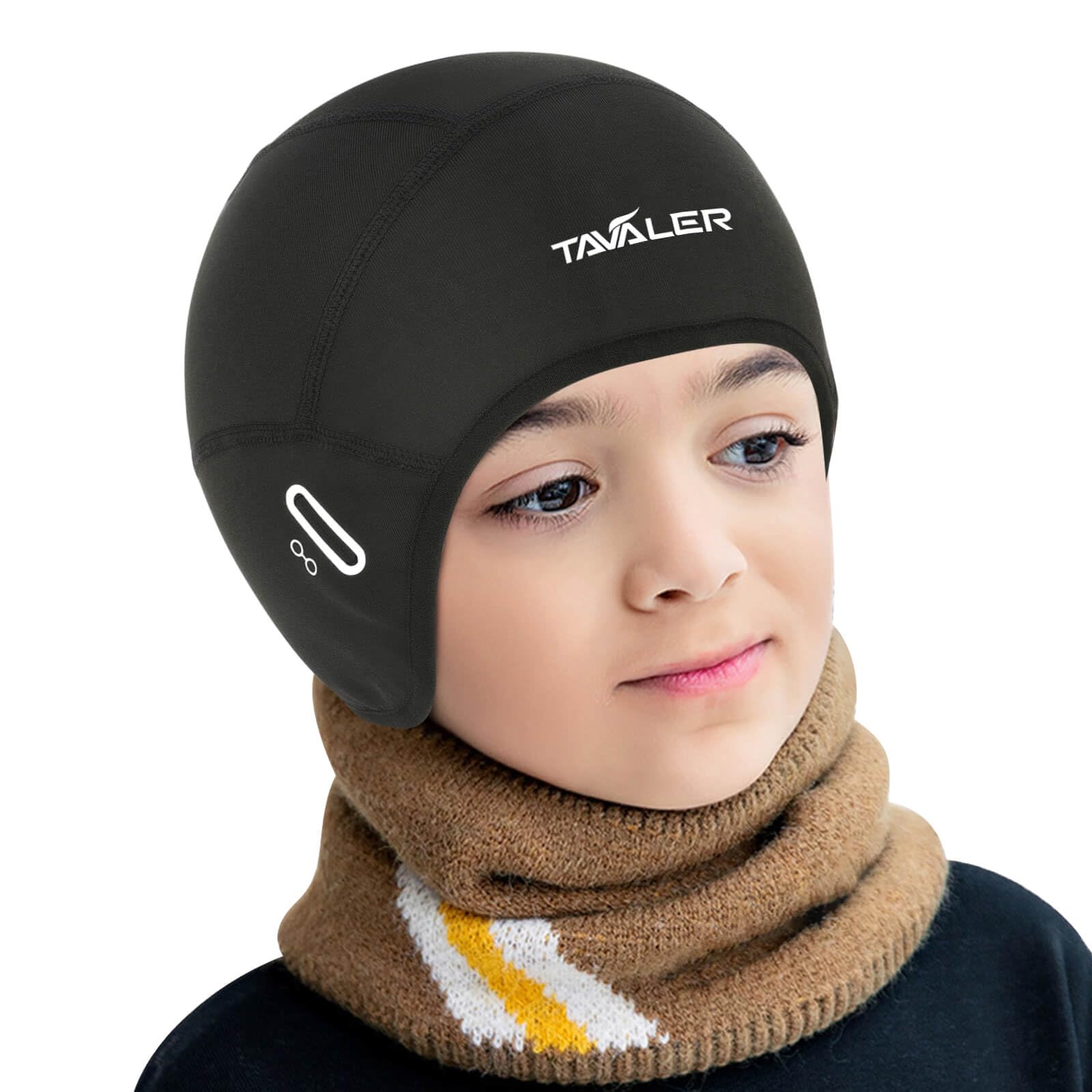 Tavaler Fahrradmütze Fahrrad Mütze Winter Herren/Damen/Kinder, Helmmütze Fahrrad Thermal, Winddicht Mütze Fahrradhelm