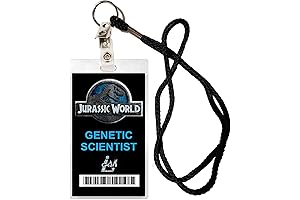 Laminated Jurassic Park (Genetic Scientist) Movie Prop Badge